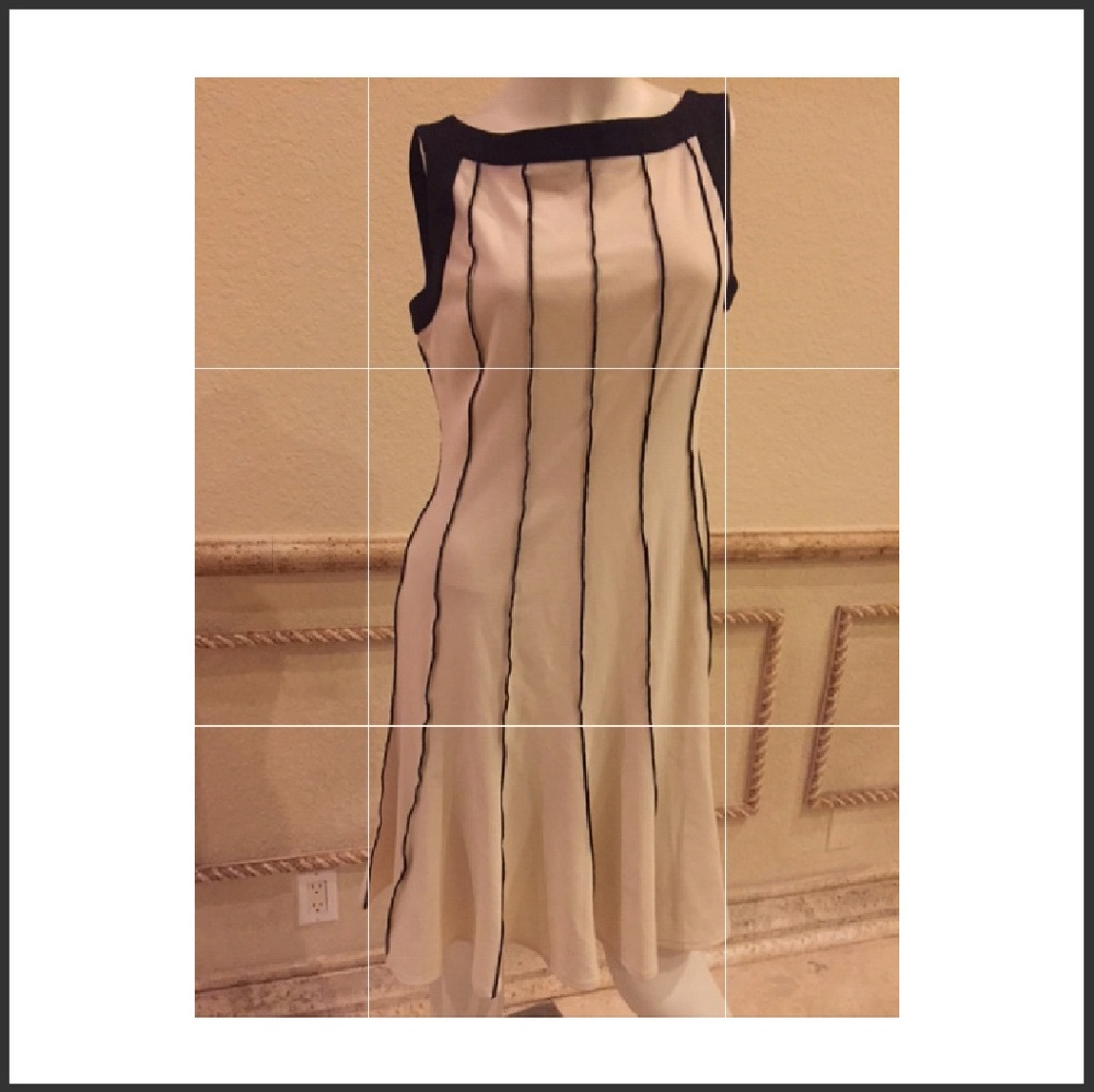 Beautiful black and cream dress